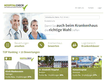 Tablet Screenshot of hospitalcheck24.net